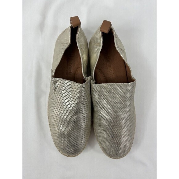 Gentle Souls Lara A-line Sporty 2 Flats Light Gold Leather Size 8.5 Perforated - Picture 3 of 12